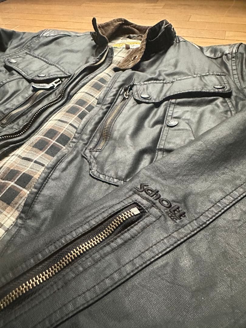 80年代SCHOTT PERFECTO バイ カータグ後期　オイルドジャケット