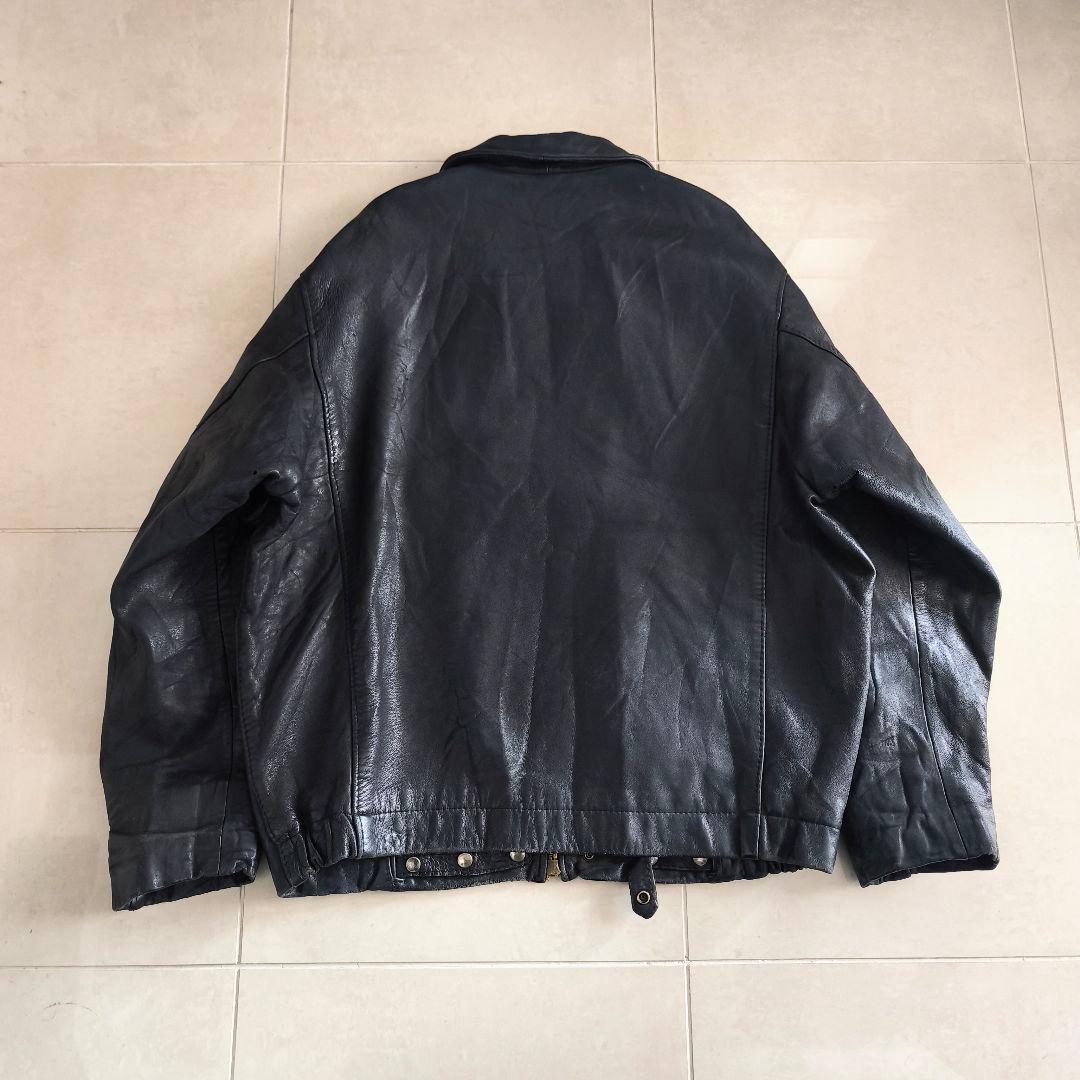60s 70s フランス軍　レザー　フライトジャケット　パイロットジャケット