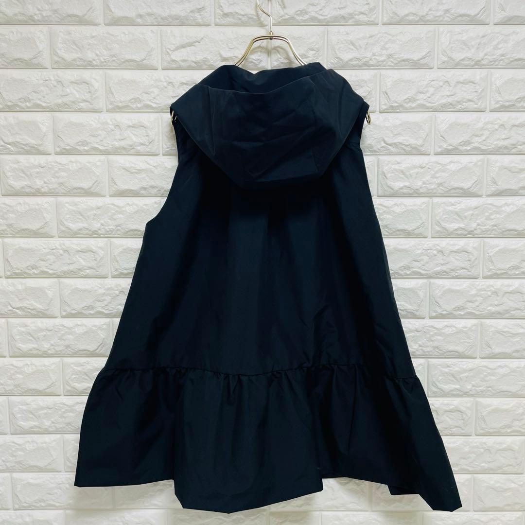 25ss 未使用に近い PICCIN ぺプラム パニエジレ フリルジレ ブラック