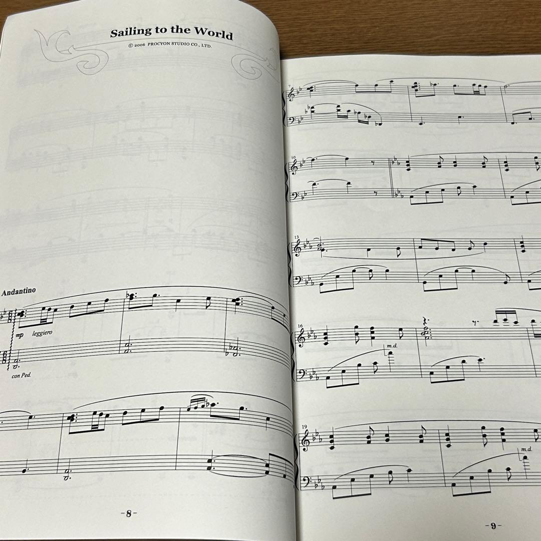 【楽譜・CD付】Sailing to the World Piano Score