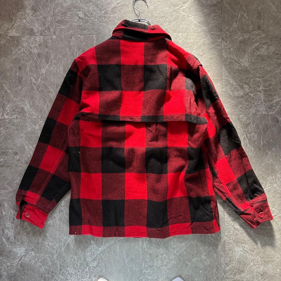 90s Woolrich バッファローチェックジャケット TALONジップ M