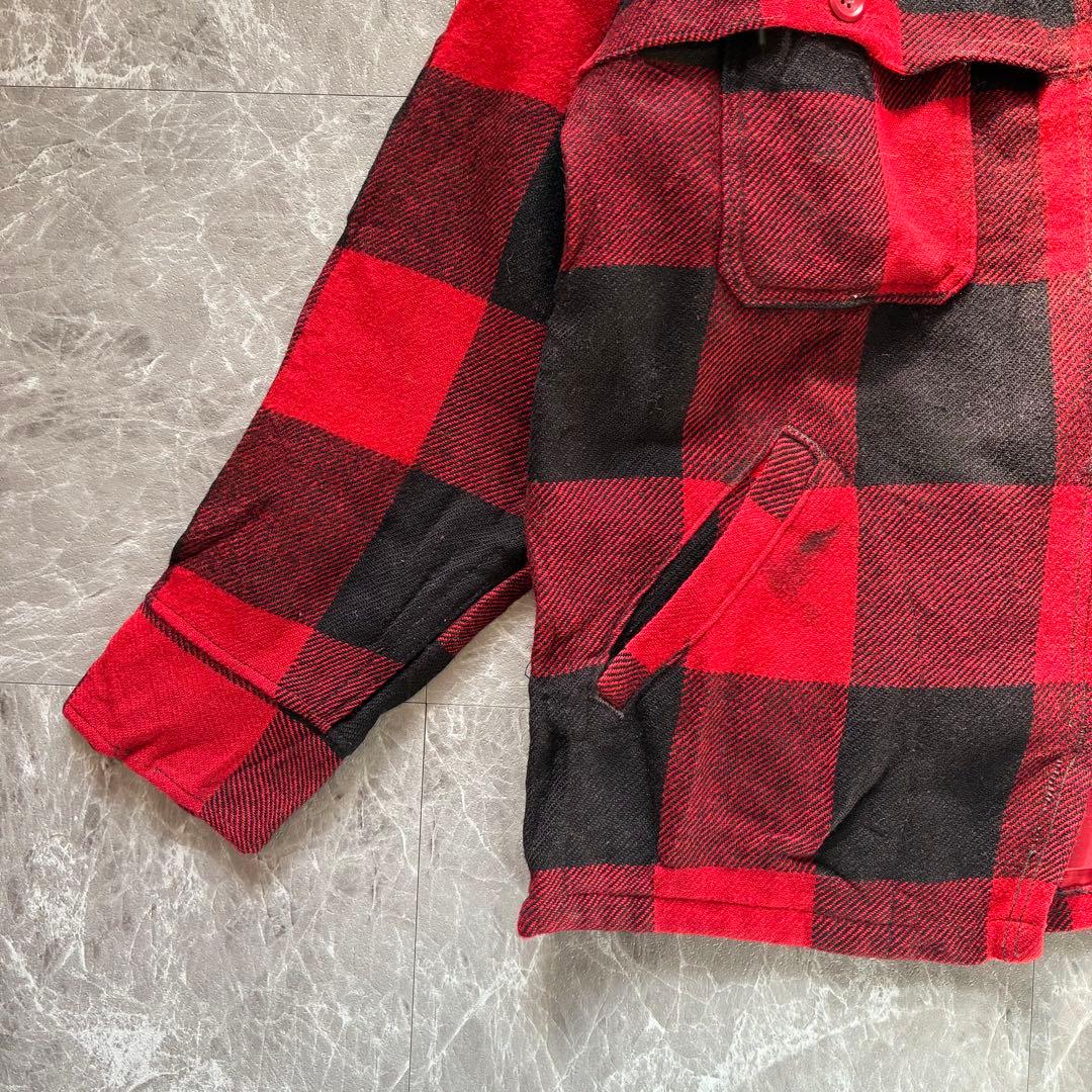 90s Woolrich バッファローチェックジャケット TALONジップ M