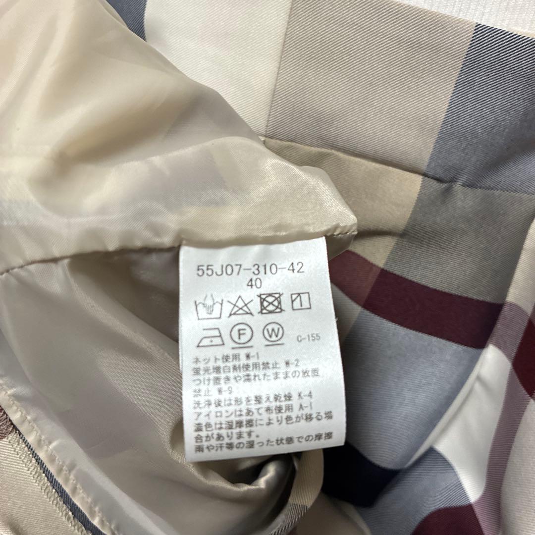 ミーアBLUE LABEL CRESTBRIDGEチェックロングワンピース