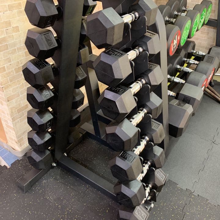 ラバーヘックス  ダンベル　5kg .2.5kg  各2個