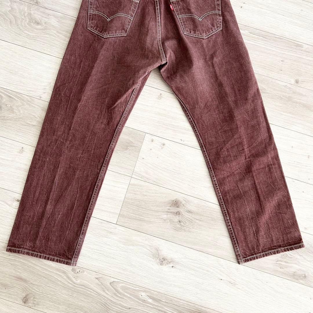 希少カラー　Levi's 501XX ストレートデニム　W36 バーガンディ