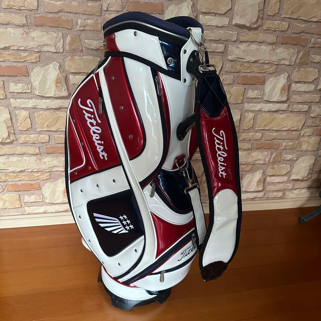 Titleist タイトリスト キャディバッグ レザー 9.5型 ゴルフバッグ