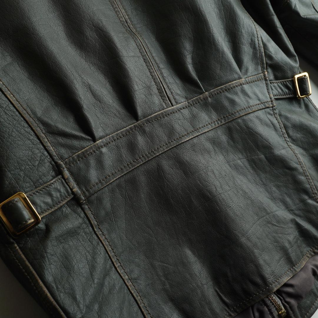 AVIREX シングルライダース　レザージャケット　M　6141017