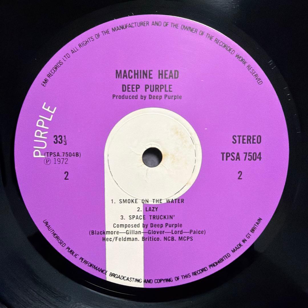 UK盤 DEEP PURPLE MACHINE HEAD TPSA 7504