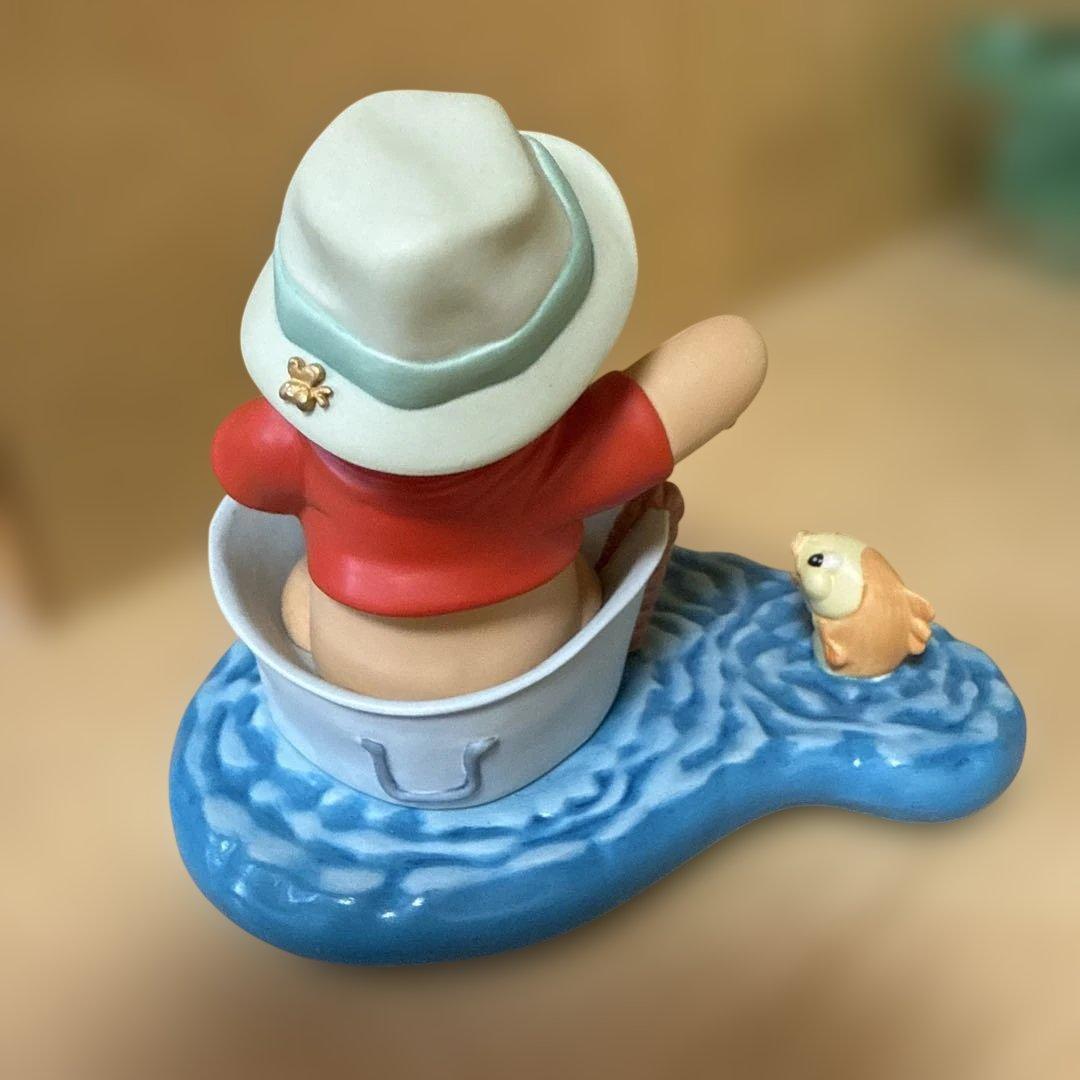 プーさん＆フレンズ 釣り 置物 陶器製 フィギュア