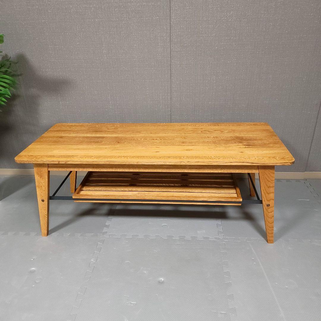 定価44,980円 関家具 オクトバ1200 コーヒーテーブル　天然木
