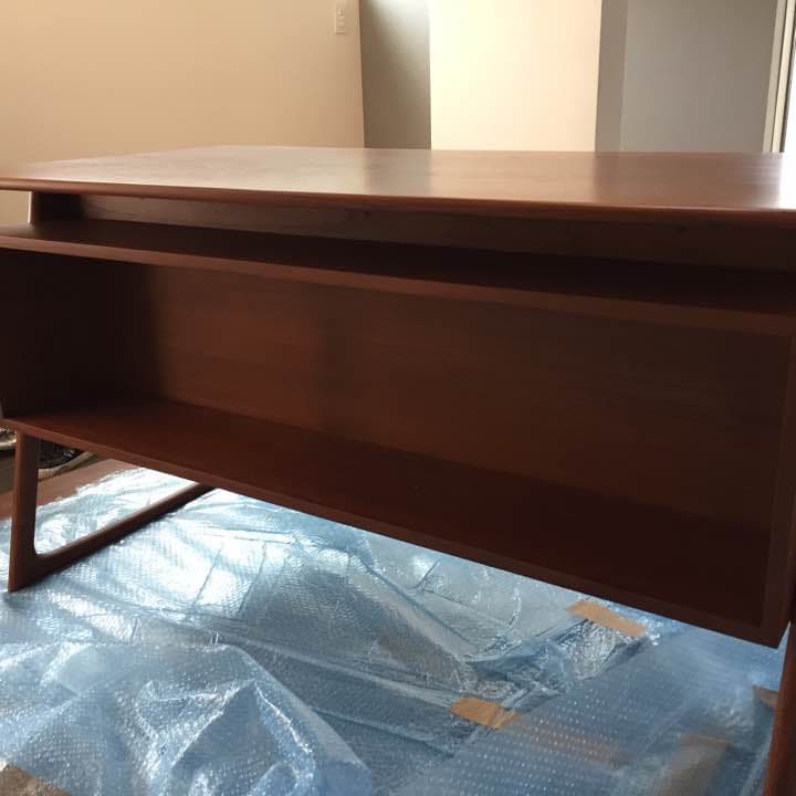 //値下げ// 北欧デザイン家具 チーク材 両腕デスク 机