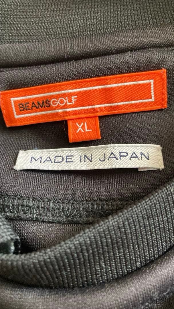 BEAMS GOLF XL ロゴ 襟付きダンボールプルオーバー