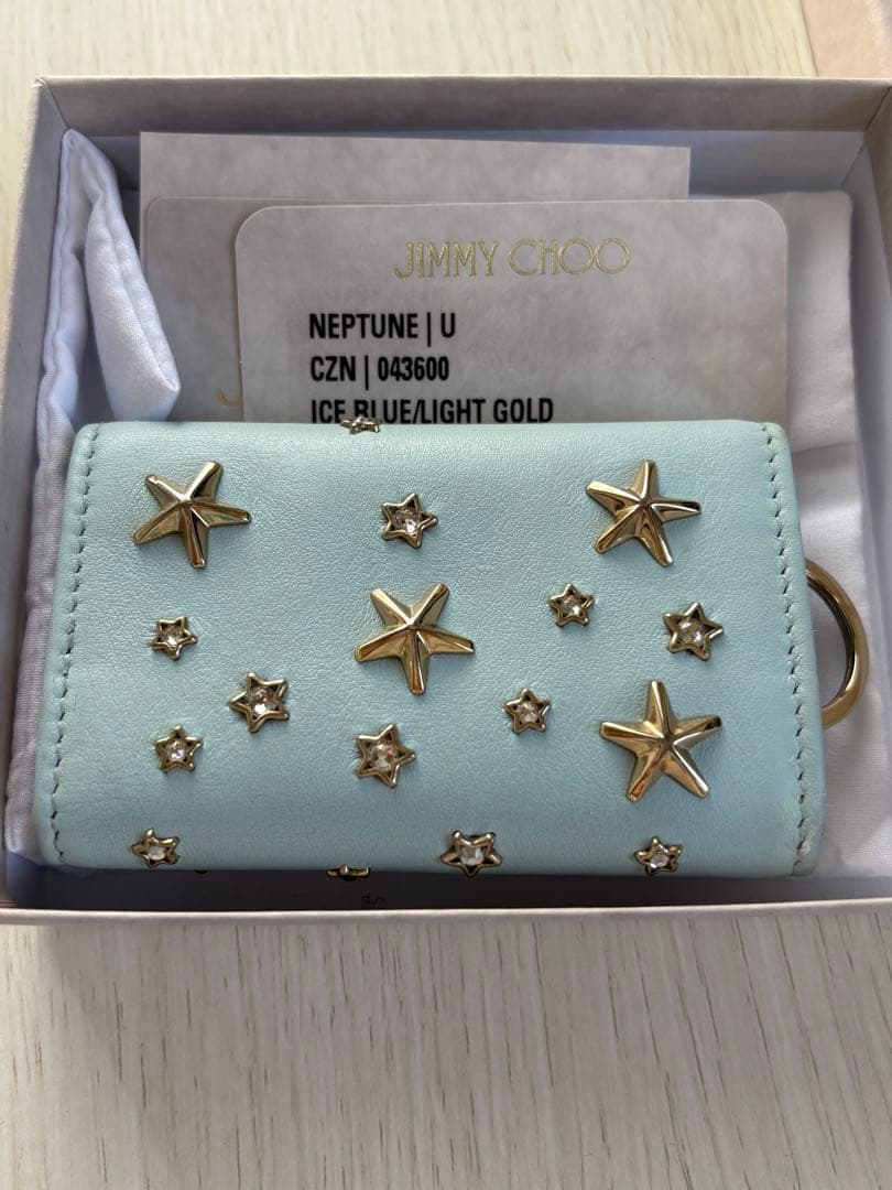 ジミーチュウ　キーケース　美品　アイスブルー(最終値下げ)