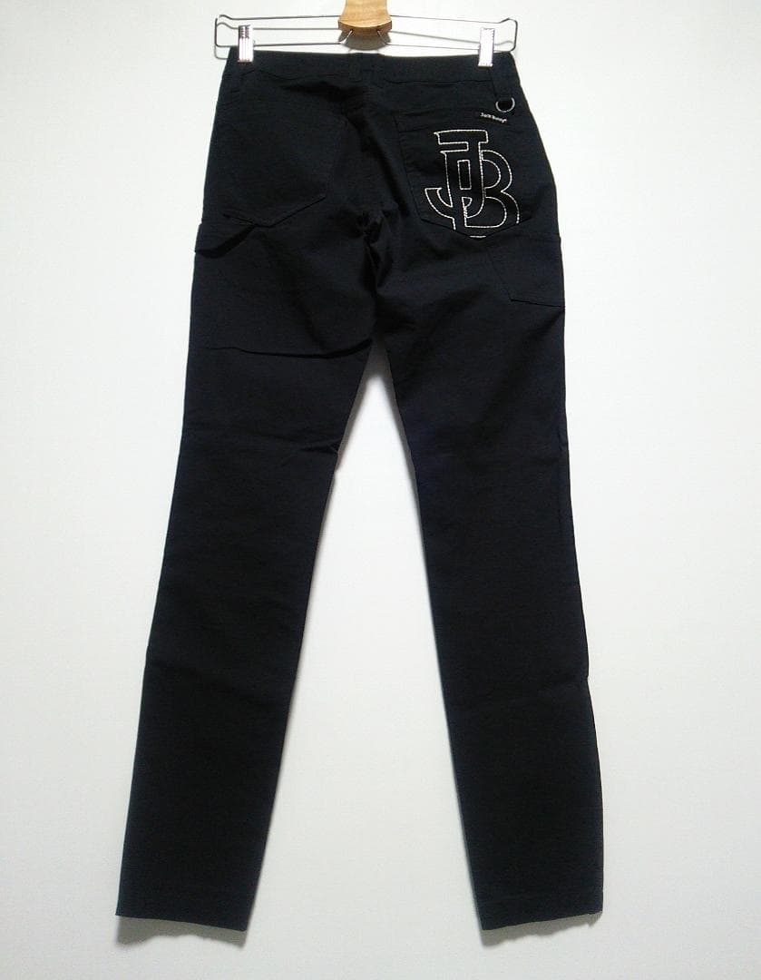 美品 ジャックバニー 春夏秋 スリムフィットゴルフパンツ スキニー レディース0
