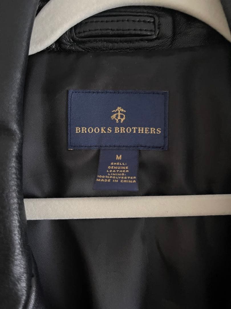 BROOKS BROTHERS 本革 レザージャケット M 黒⭐️極美品⭐️