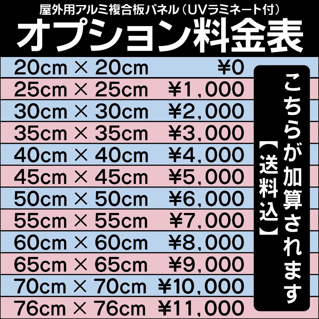 タイガー／チャン様おまとめ専用✦209ショップ様看板✦55角+20角✦フォント変