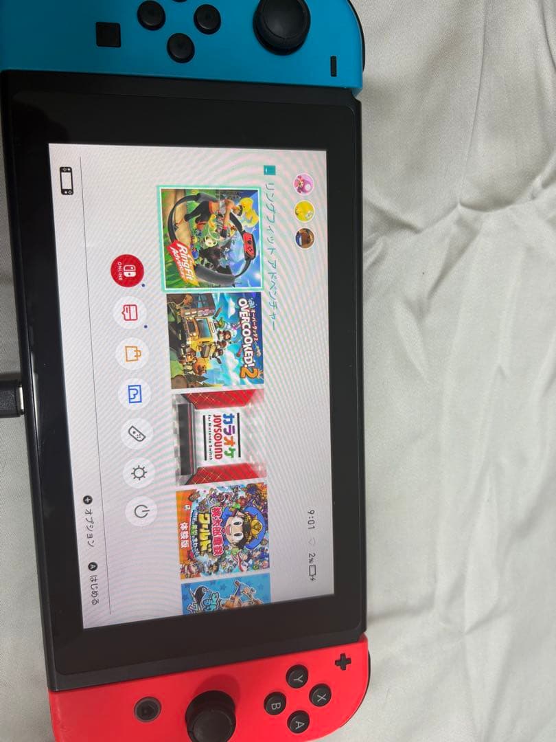Nintendo Switch 本体 ネオンレッド/ネオンブルー　動作確認済み