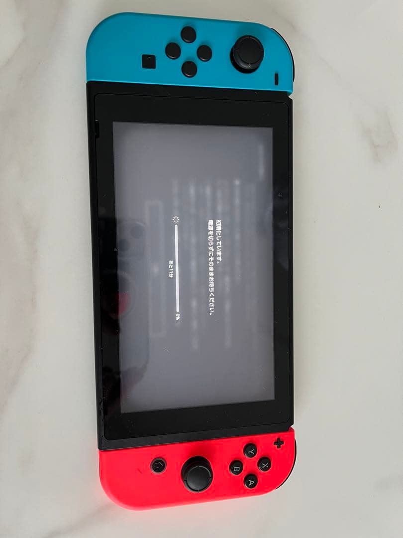 Nintendo Switch 青/赤 ジョイコン付き 本体 バッテリー交換済