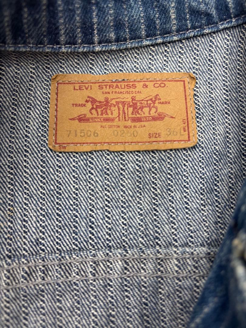 希少USA製 Levi’s 70506-0260ストライプ 80sヴィンテージ
