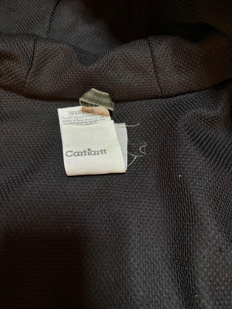 Carhartt アクティブジャケット モスグリーン　ナイスフェードペイント襤褸