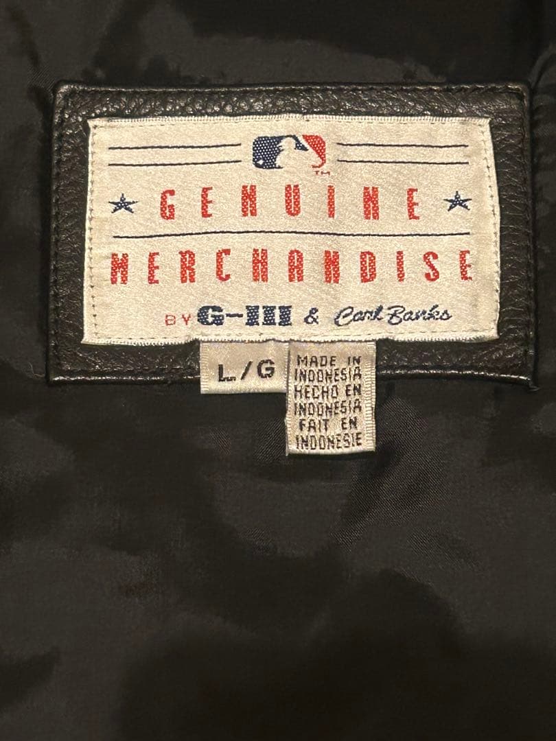 ジャケット・アウター NewYork leather stadium jacket