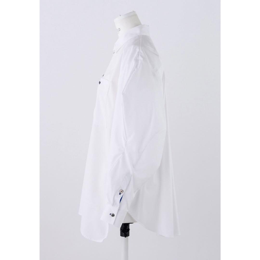 エンフォルド2025 DISTORTION SHIRT ホワイトシャツ