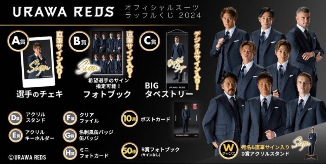 浦和レッズ♦中島 翔哉♦スーツ ラッフル♦サイン入りBIGタペストリー♦C賞