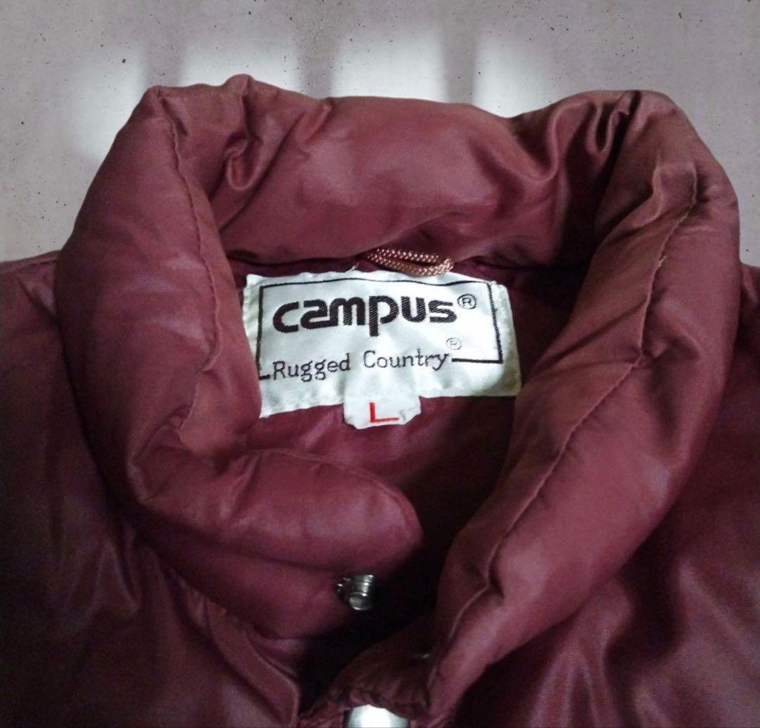 80s Campus ダウンベスト エンジ L ヴィンテージ vint