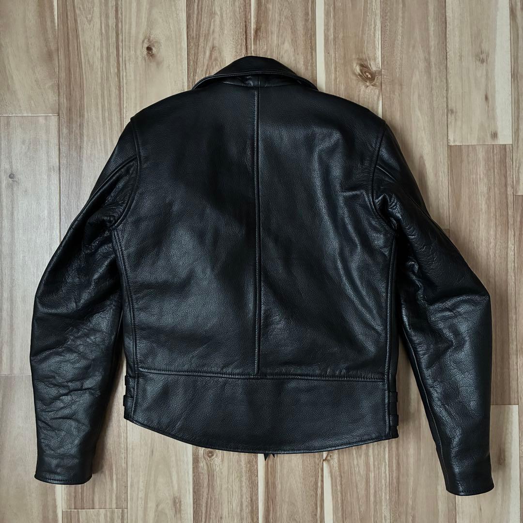【美品】Freedomダブルライダースジャケットバッファローレザー 本革