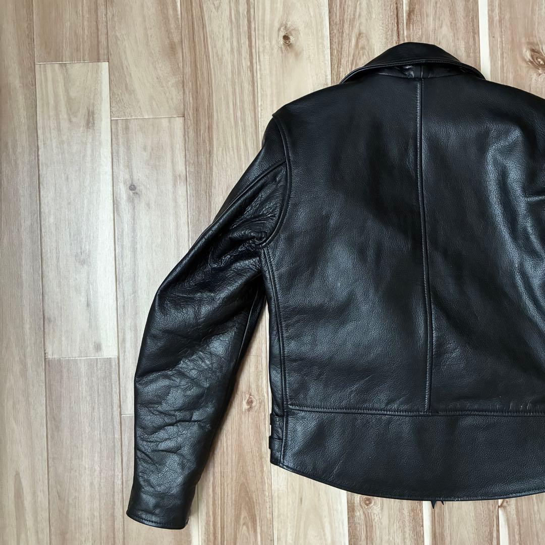 【美品】Freedomダブルライダースジャケットバッファローレザー 本革