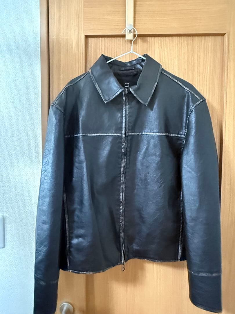 人気❗完売品❗新品❗渋くてカッコいいZARAウォシュドフェイクレザー