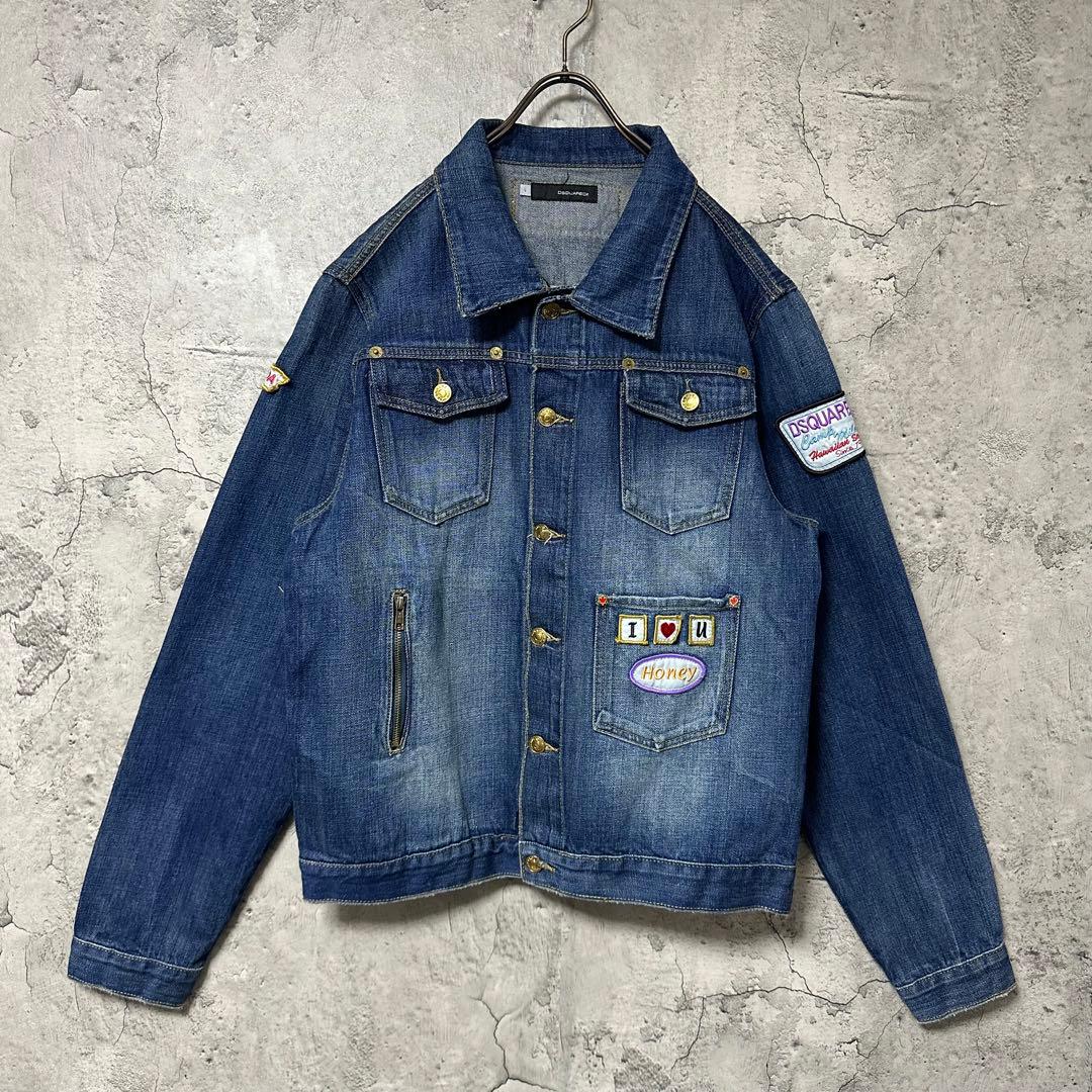 【超人気◎】DSQUARED2　デニムジャケット　刺　ワッペン　完売モデル◎