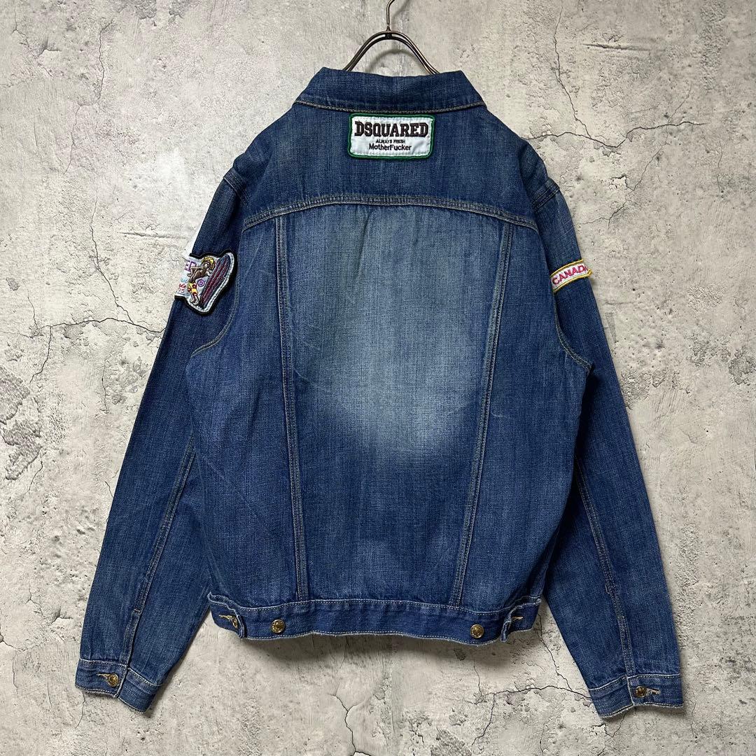 【超人気◎】DSQUARED2　デニムジャケット　刺　ワッペン　完売モデル◎