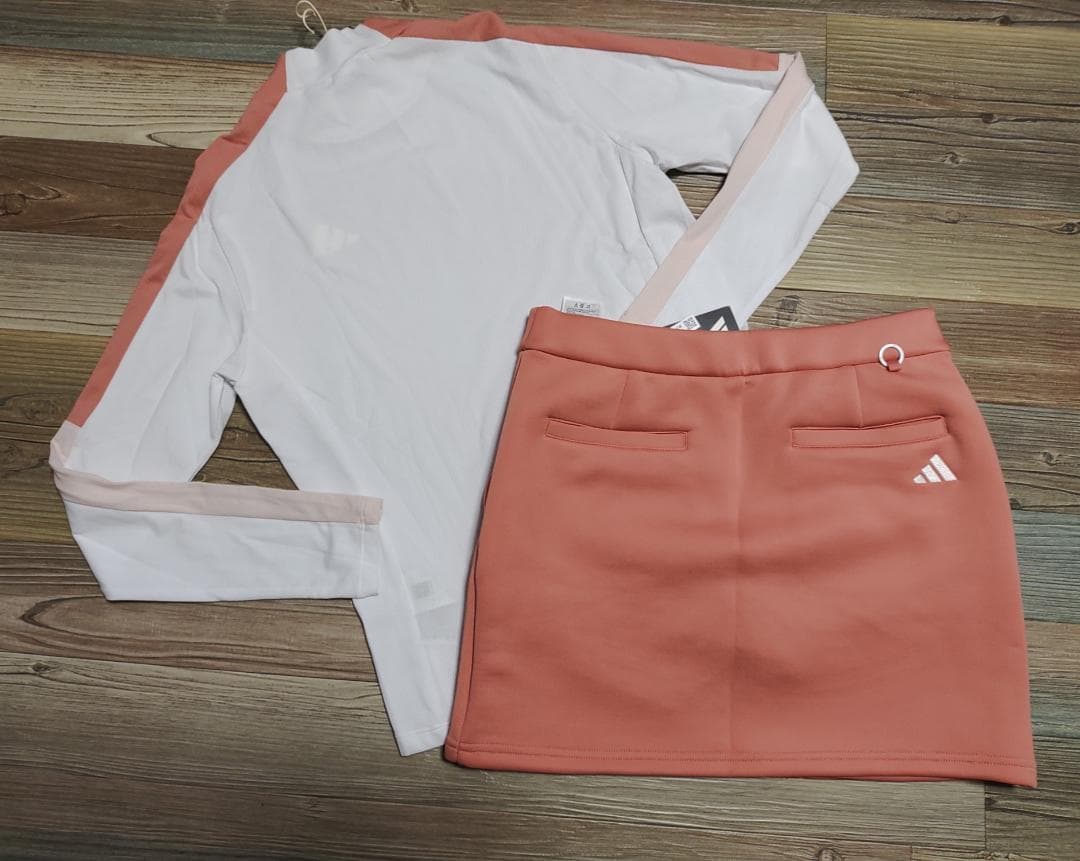 ⛳️adidasGOLF⭐ダンボールニット スカート＆モックシャツ セットアップ