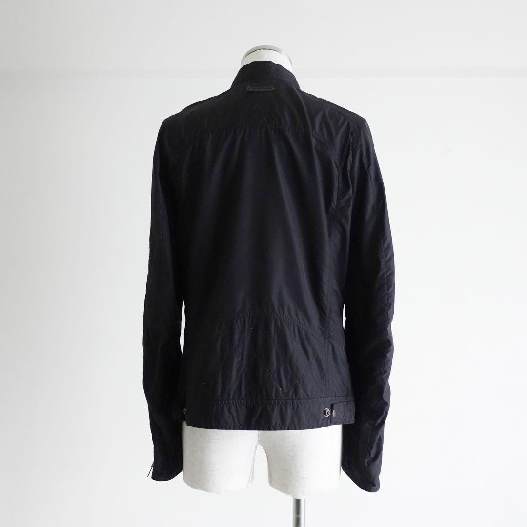 ジャケット・アウター DIESEL Gimmick Black Nylon Riders Jacket