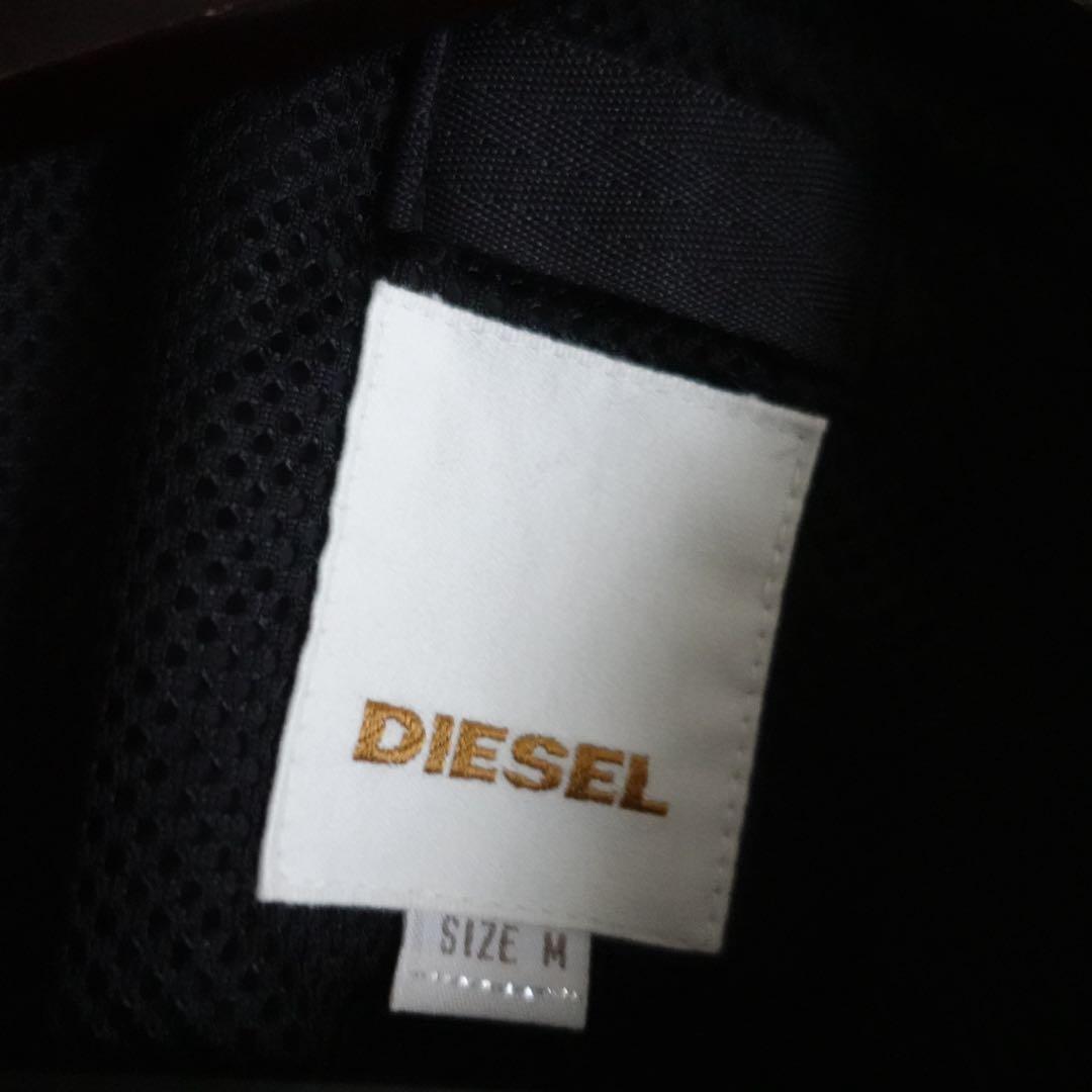 ジャケット・アウター DIESEL Gimmick Black Nylon Riders Jacket