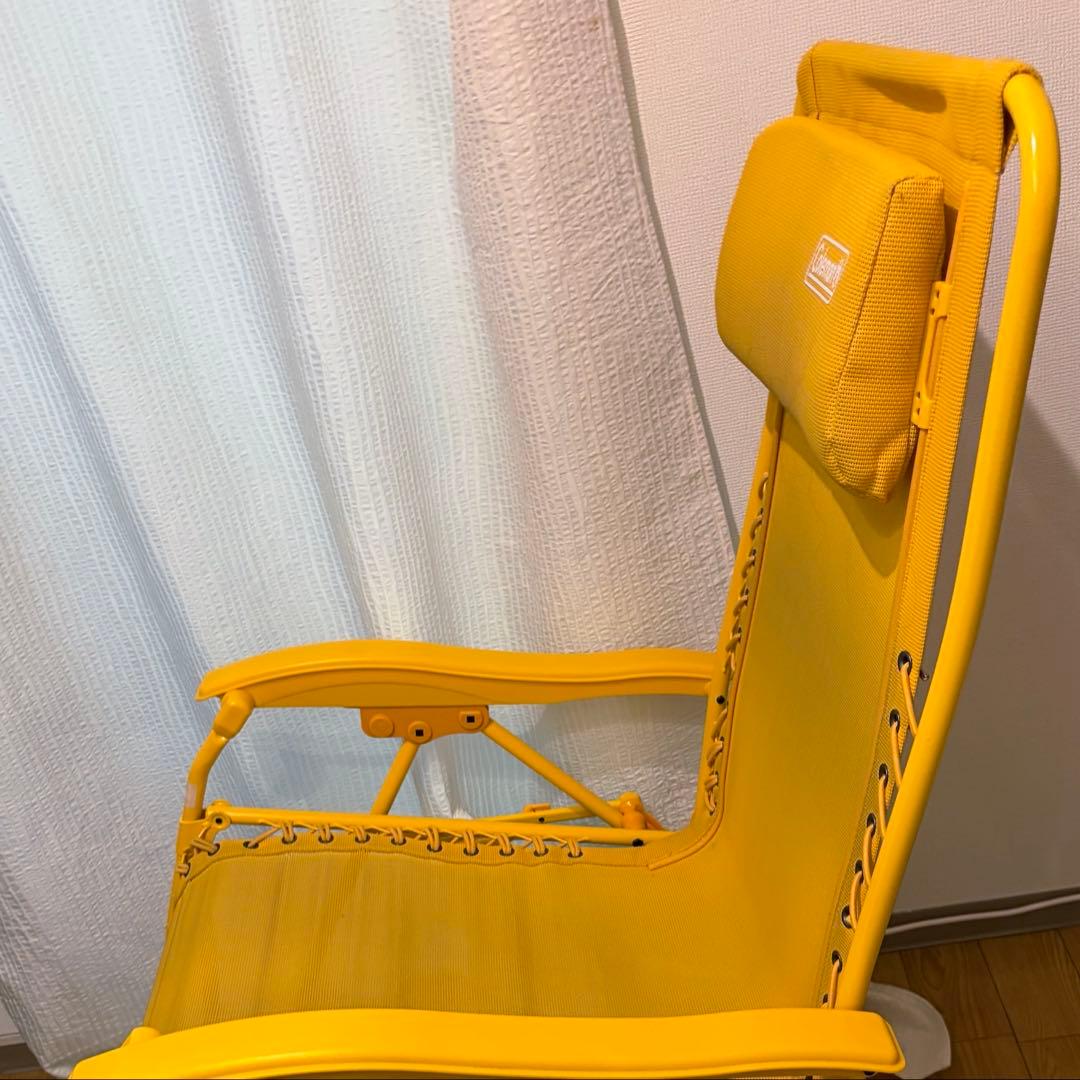 Coleman インフィニティチェア イエロー リクライニングチェア　折りたたみ