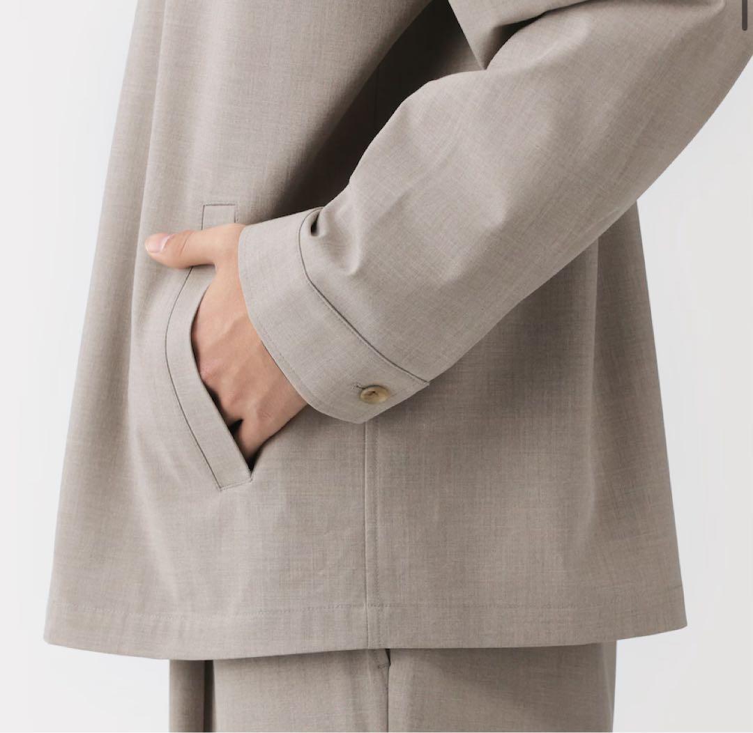 新品　無印良品　muji 紳士　乾きやすいブルゾン S チャコールグレー