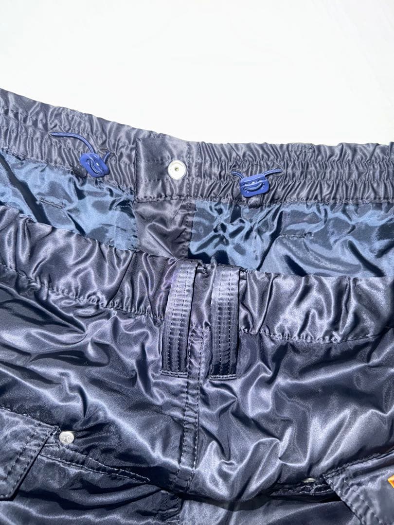 中古 美品 サイズ6 パーリーゲイツ ゴルフパンツ ワッペン ブラック
