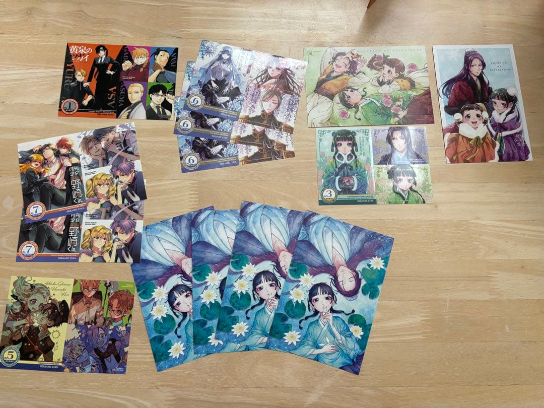 薬屋のひとりごと1巻〜15巻•19巻20巻 特典ポストカード&シール