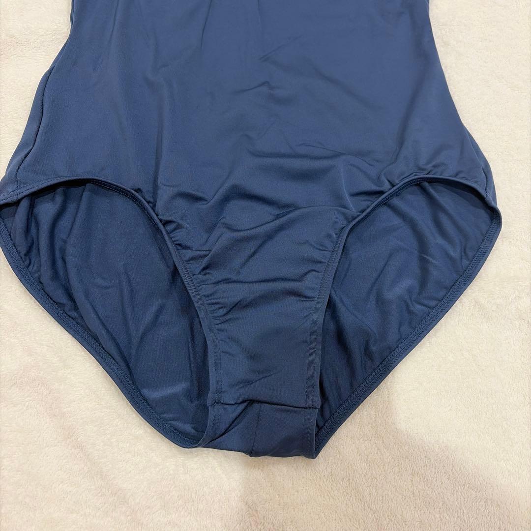 新品　未使用　匿名配送　Chacott ネイビーレオタード　Lサイズ