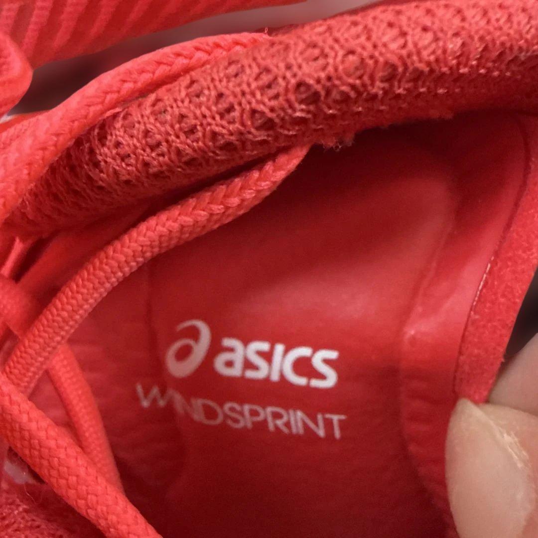 ASICS WINDSPRINT スパイクシューズ レッド