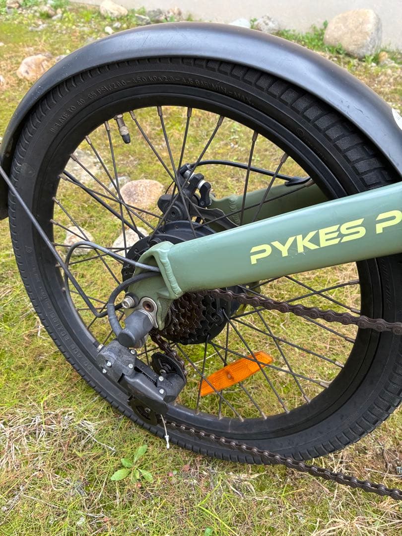 PYKES X20 電動アシスト自転車 オリーブグリーン