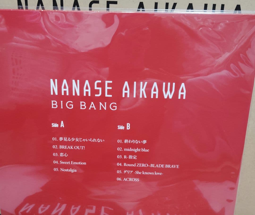相川七瀬　BIG BANG　レコード