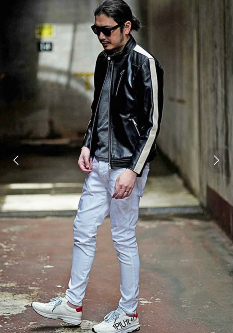 未使用 Rattle Trap メンズビギ シングルライダース　タグ付