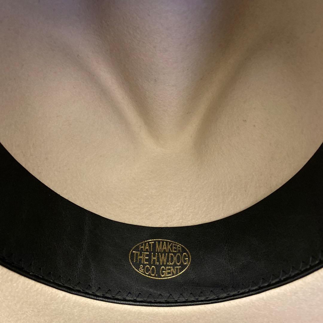 H.W. Dog & Co. ベージュフェルトハット