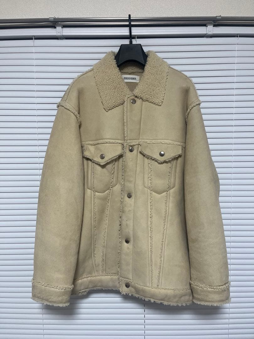 DISCOVERED ディスカバード 羊革 ムートジャケット コート ベージュ
