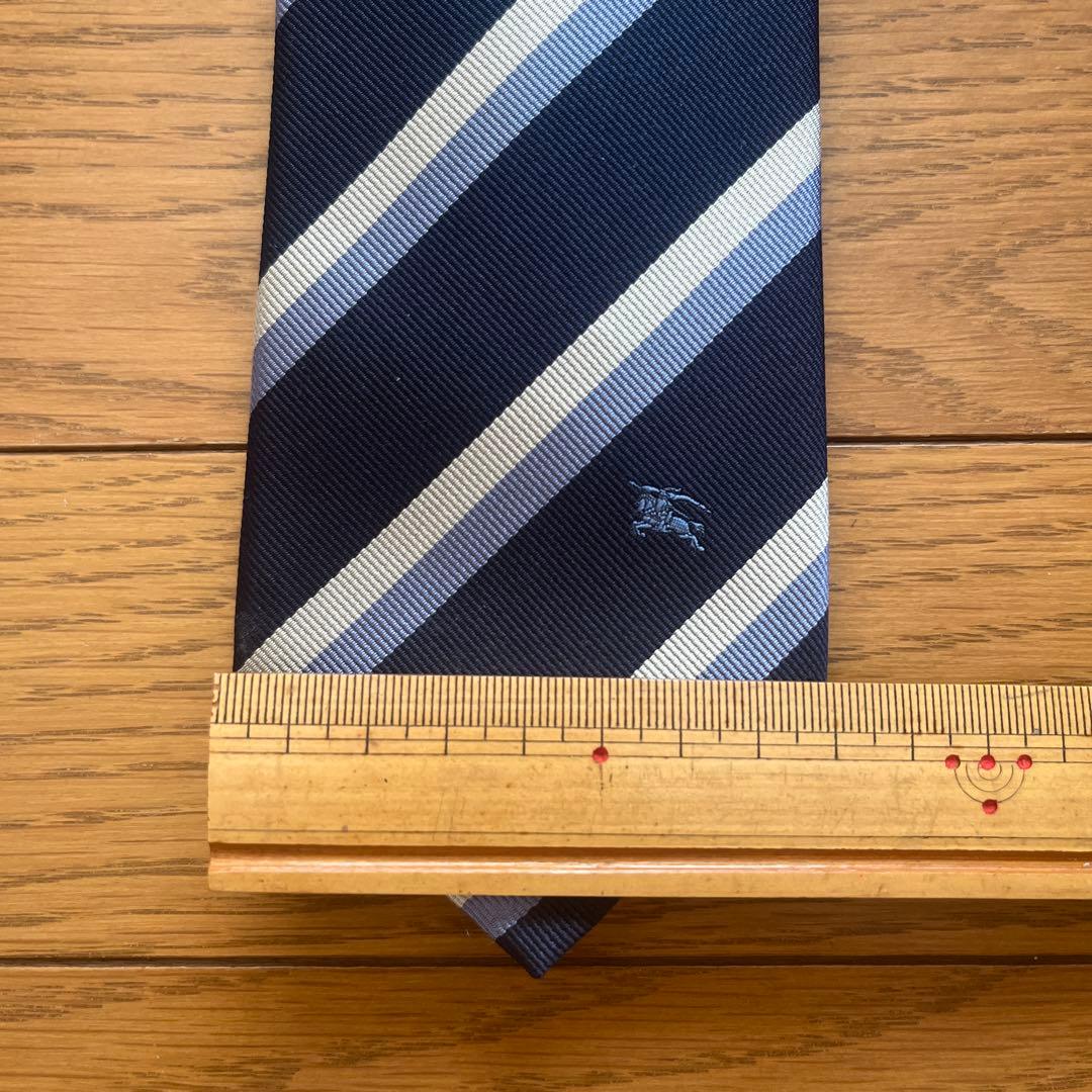シルク100% BURBERRY BLACK LABEL ネクタイ ストライプ
