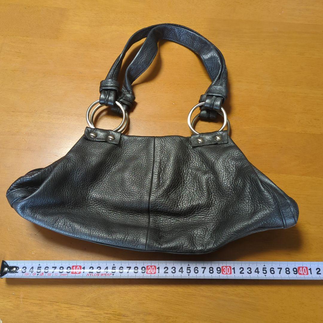 a*x様 レザー ショルダーバッグ 黒