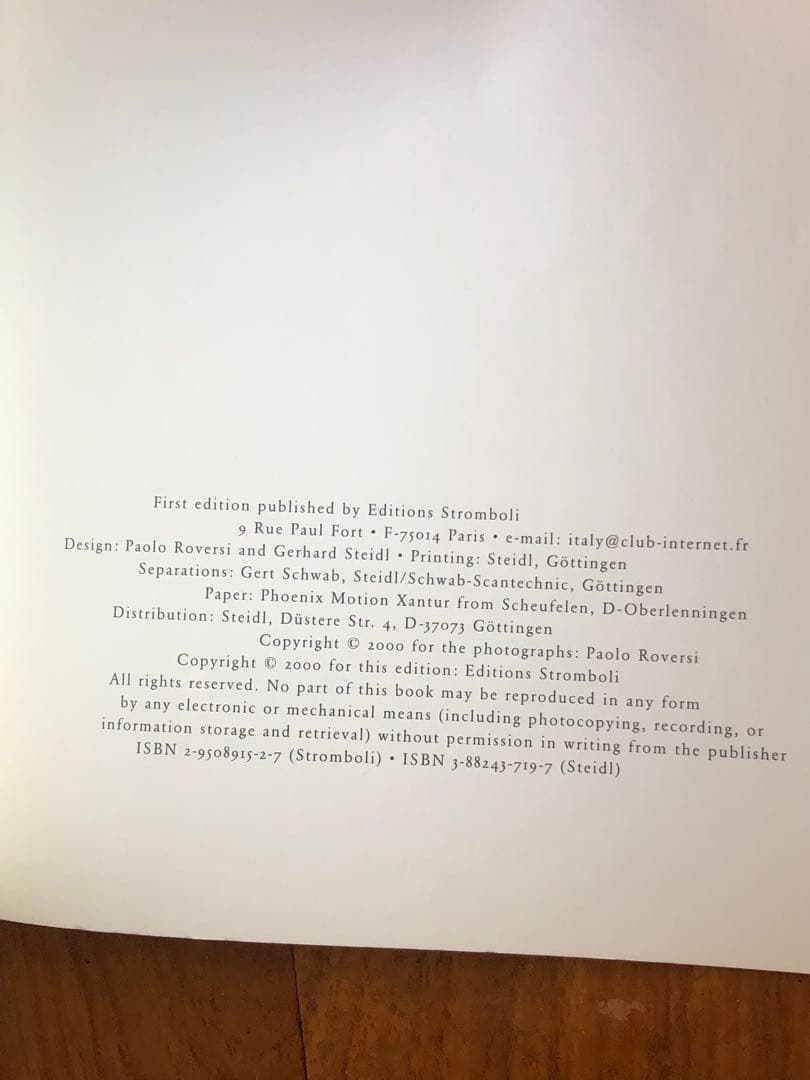 【Libretto：Paolo Roversi 】パオロ・ロベルシ写真集